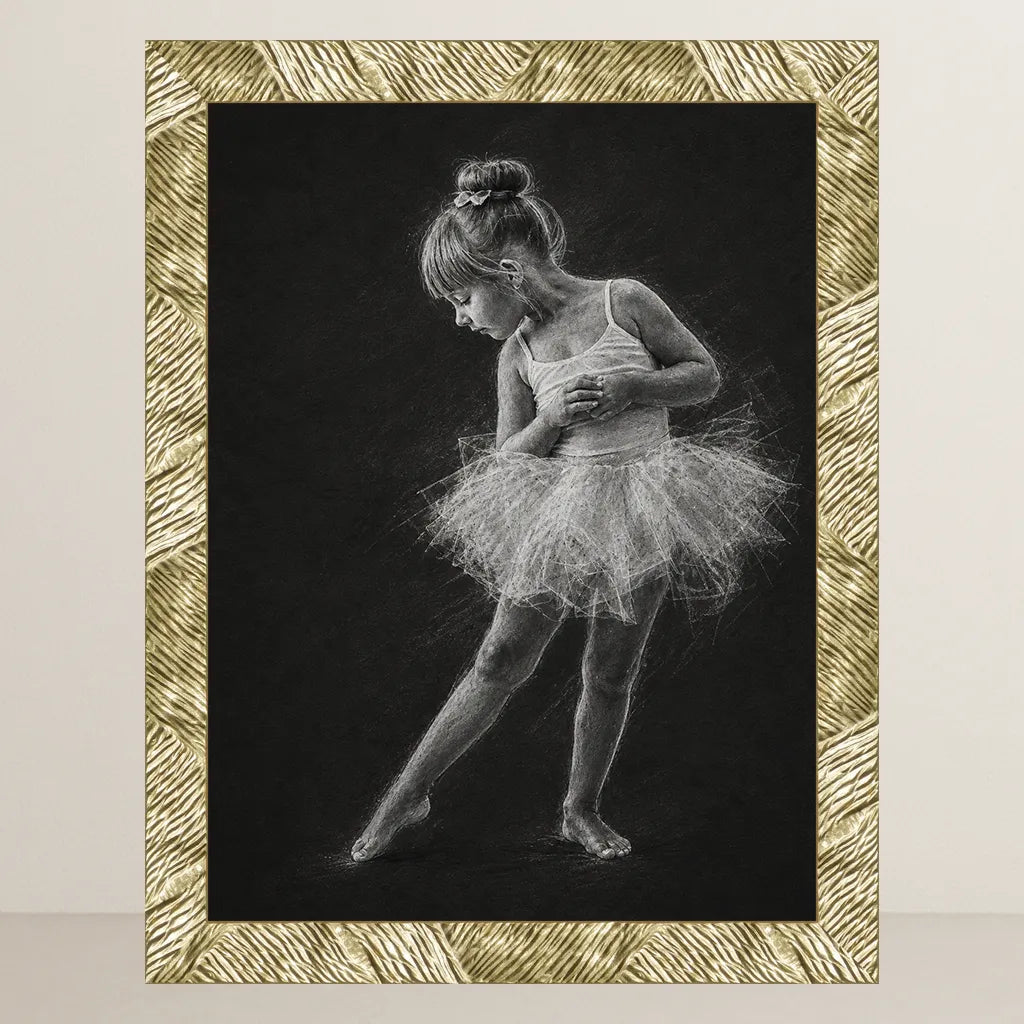 Ritratto personalizzato stile Gesso Noir | Incorniciamoci