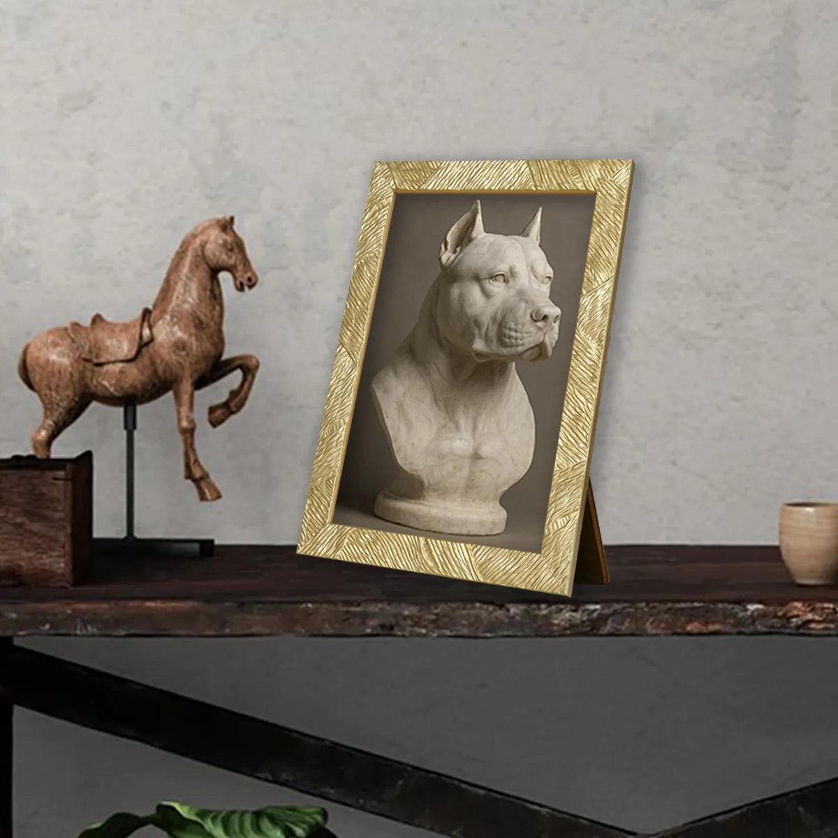 Ritratto personalizzato stile Statua di Marmo | Incorniciamoci