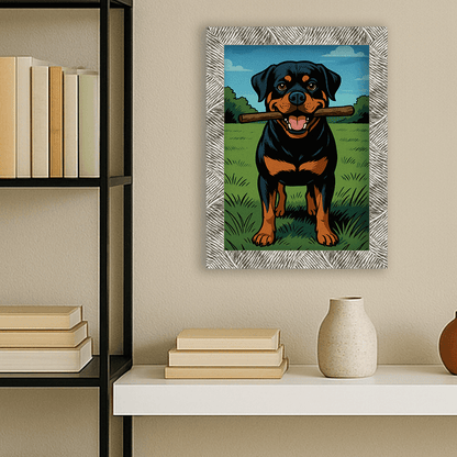 Fumetto Americano stampato su forex, cornice argento, misura 30x40