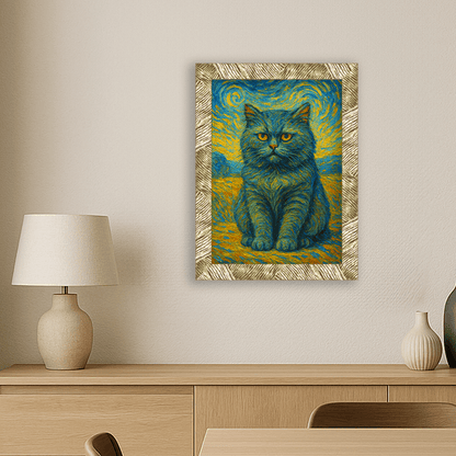 Impressionismo stampato su forex, cornice oro, misura 30x40