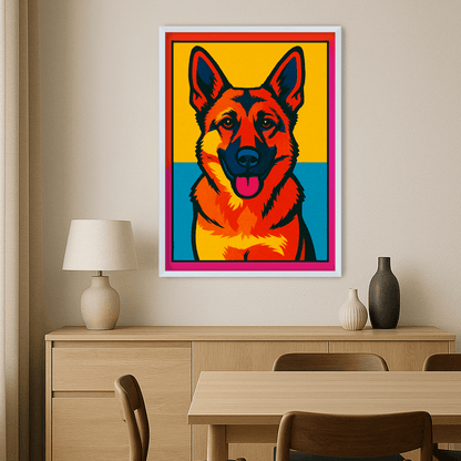 Pop Art stampato su forex, cornice bianco, misura 40x50