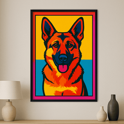 Pop Art stampato su forex, cornice nero, misura 50x70