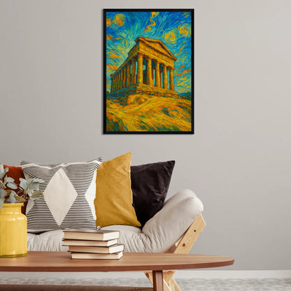 Tempio di Agrigento stile Gogh