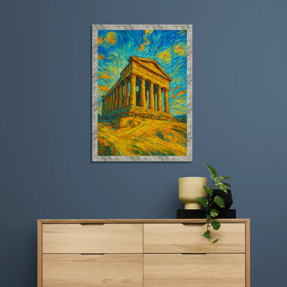Tempio di Agrigento stile Gogh