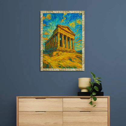 Tempio di Agrigento stile Gogh