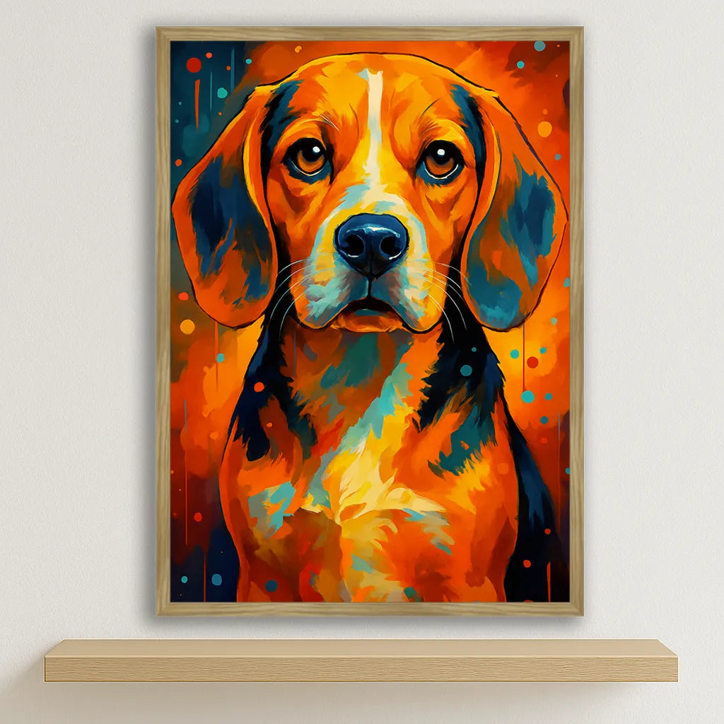 Quadri stampe d'autore Beagle PopBurst | Incorniciamoci