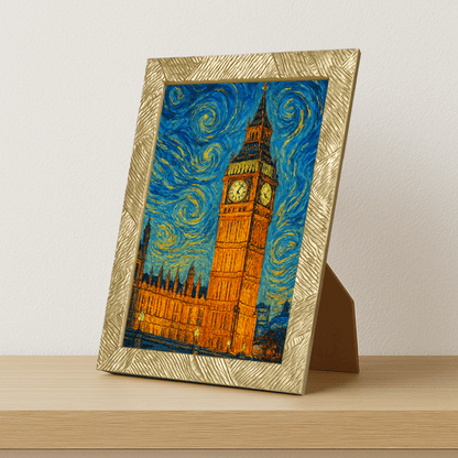 Quadri stampe d'autore Big Ben stile Gogh | Incorniciamoci