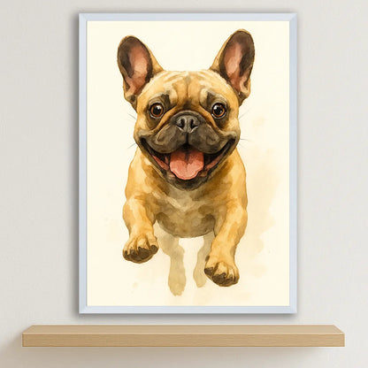 Quadri stampe d'autore Bulldog Acquarello | Incorniciamoci