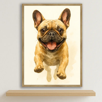 Quadri stampe d'autore Bulldog Acquarello | Incorniciamoci
