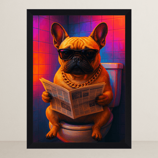 Quadri stampe d'autore Bulldog Francese Miami | Incorniciamoci