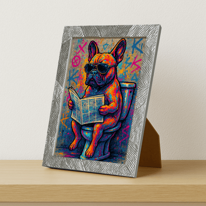 Quadri stampe d'autore Bulldog WC | Incorniciamoci