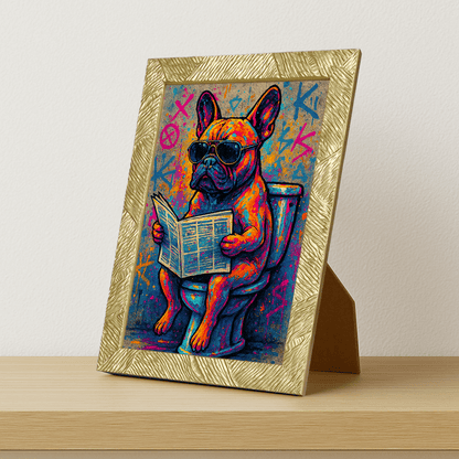 Quadri stampe d'autore Bulldog WC | Incorniciamoci