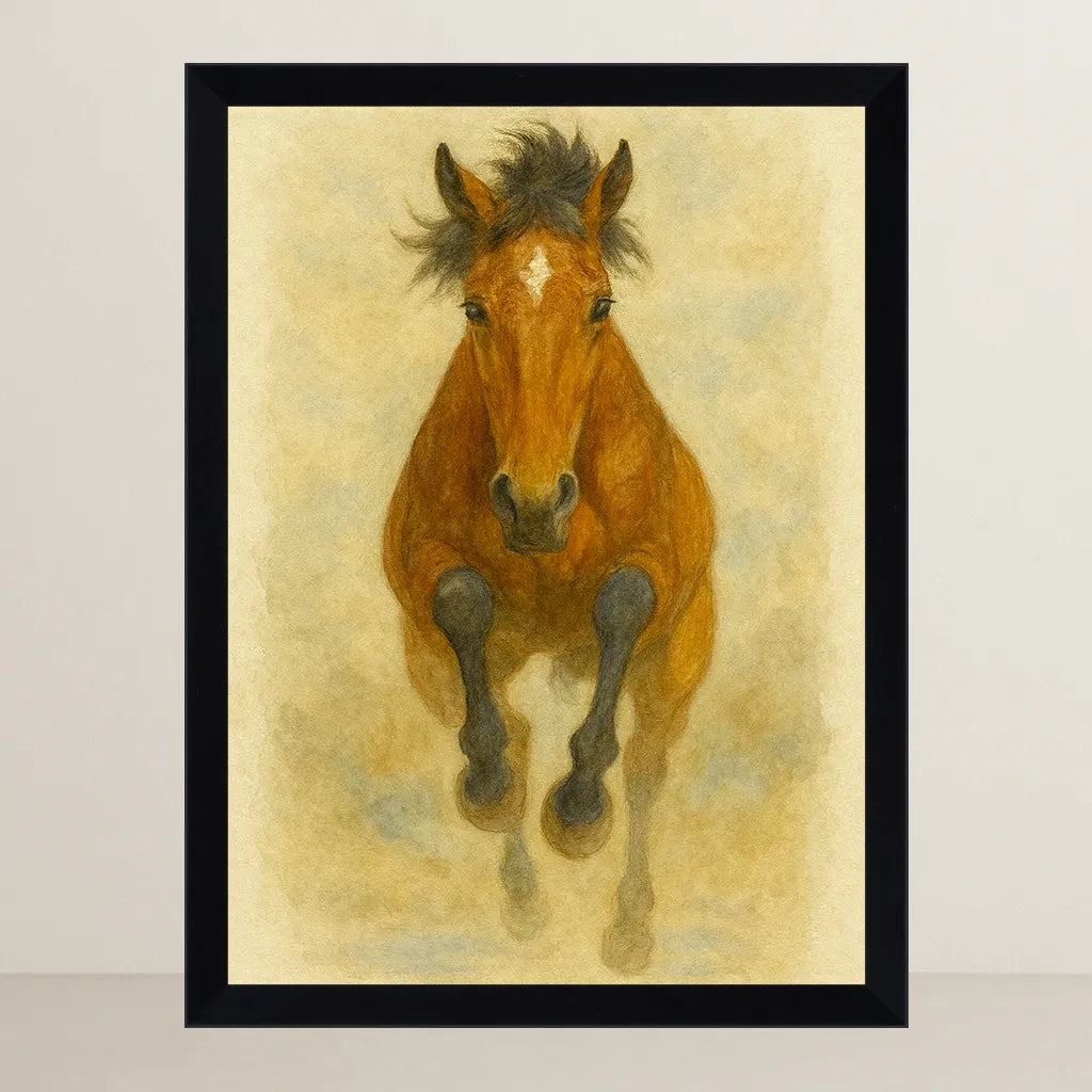 Quadri stampe d'autore Cavallo Acquarello | Incorniciamoci