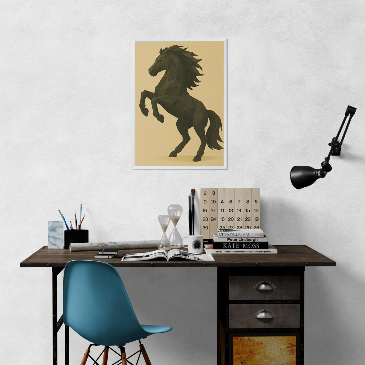 Quadri stampe d'autore Cavallo Poly Art | Incorniciamoci