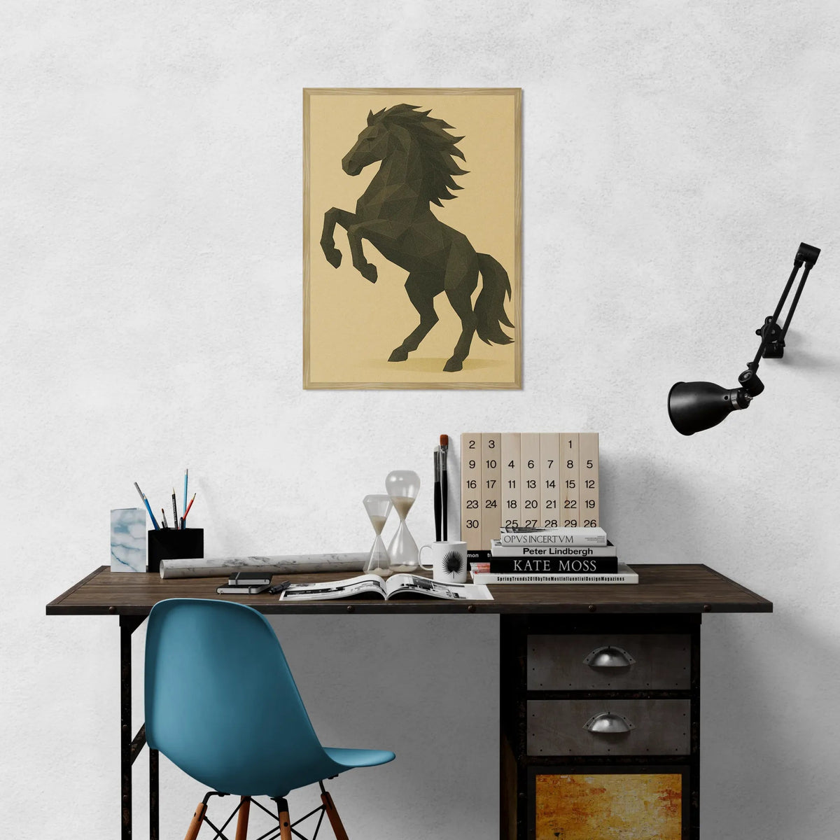 Quadri stampe d'autore Cavallo Poly Art | Incorniciamoci