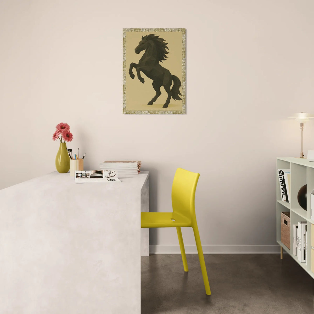 Quadri stampe d'autore Cavallo Poly Art | Incorniciamoci