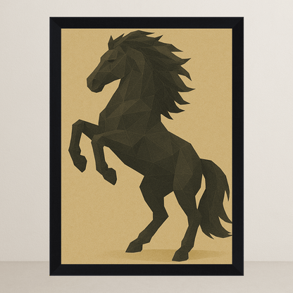 Quadri stampe d'autore Cavallo Poly Art | Incorniciamoci