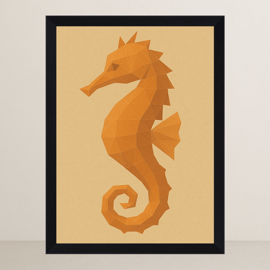 Quadri stampe d'autore Cavalluccio Marino Poly Art | Incorniciamoci