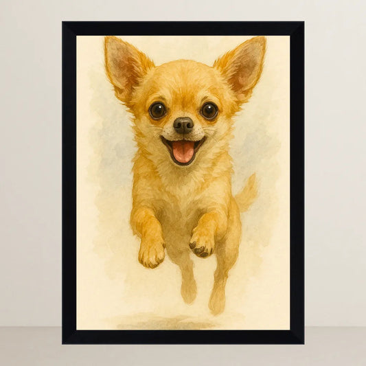Quadri stampe d'autore Chihuahua Acquarello | Incorniciamoci