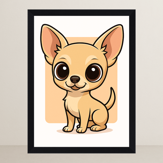 Quadri stampe d'autore Chihuahua in stile Chibi | Incorniciamoci