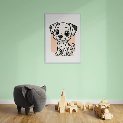 Quadri stampe d'autore Dalmata in stile Chibi | Incorniciamoci