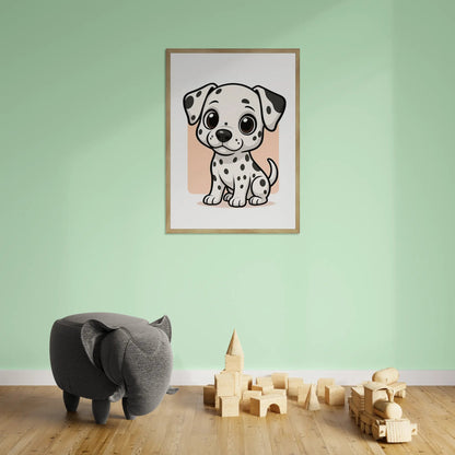 Quadri stampe d'autore Dalmata in stile Chibi | Incorniciamoci