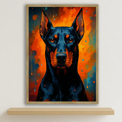 Quadri stampe d'autore Dobermann PopBurst | Incorniciamoci