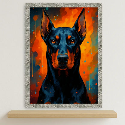 Quadri stampe d'autore Dobermann PopBurst | Incorniciamoci
