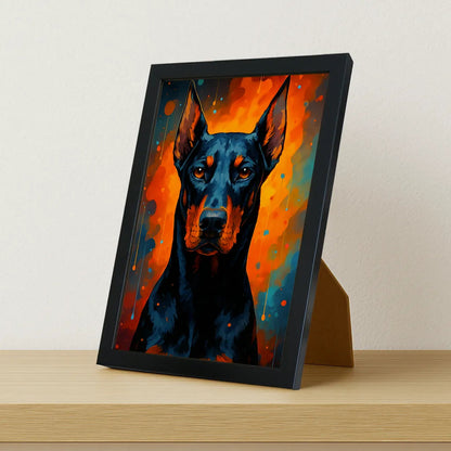 Quadri stampe d'autore Dobermann PopBurst | Incorniciamoci