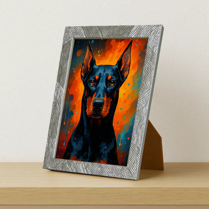 Quadri stampe d'autore Dobermann PopBurst | Incorniciamoci