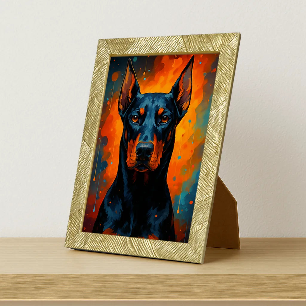 Quadri stampe d'autore Dobermann PopBurst | Incorniciamoci