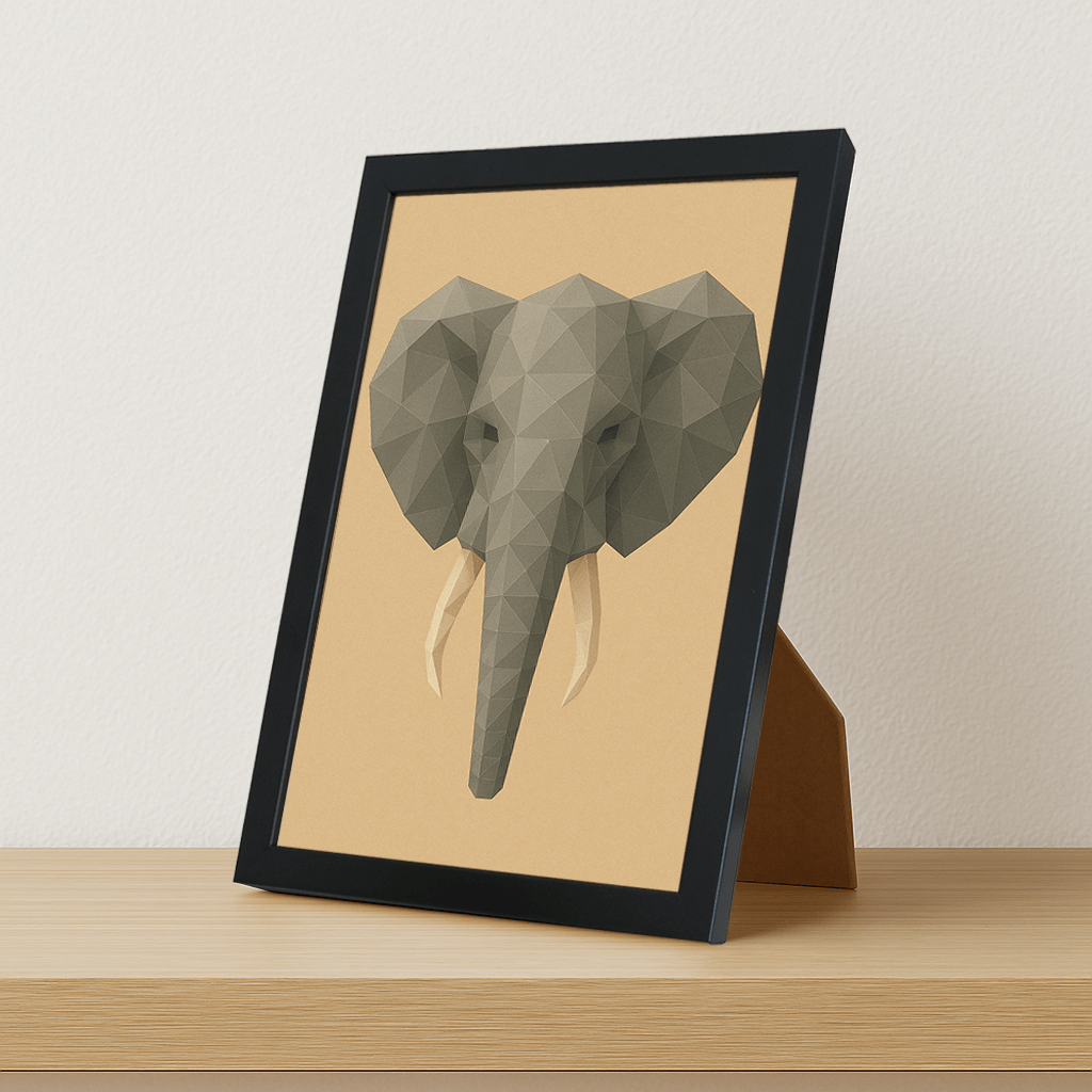 Quadri stampe d'autore Elefante Poly Art | Incorniciamoci