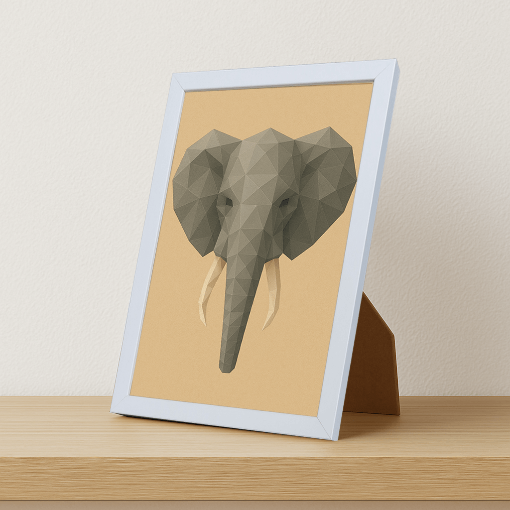 Quadri stampe d'autore Elefante Poly Art | Incorniciamoci