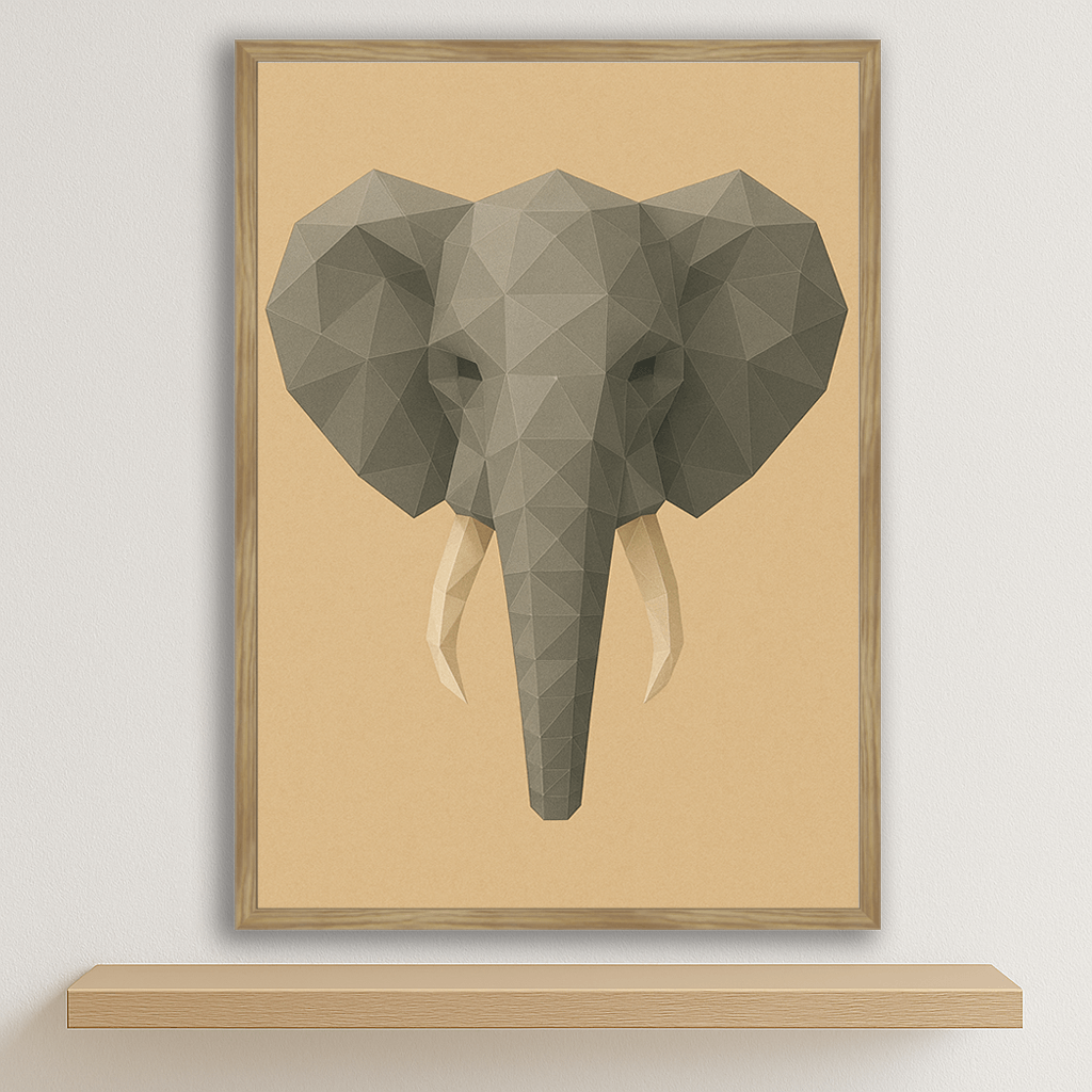 Quadri stampe d'autore Elefante Poly Art | Incorniciamoci