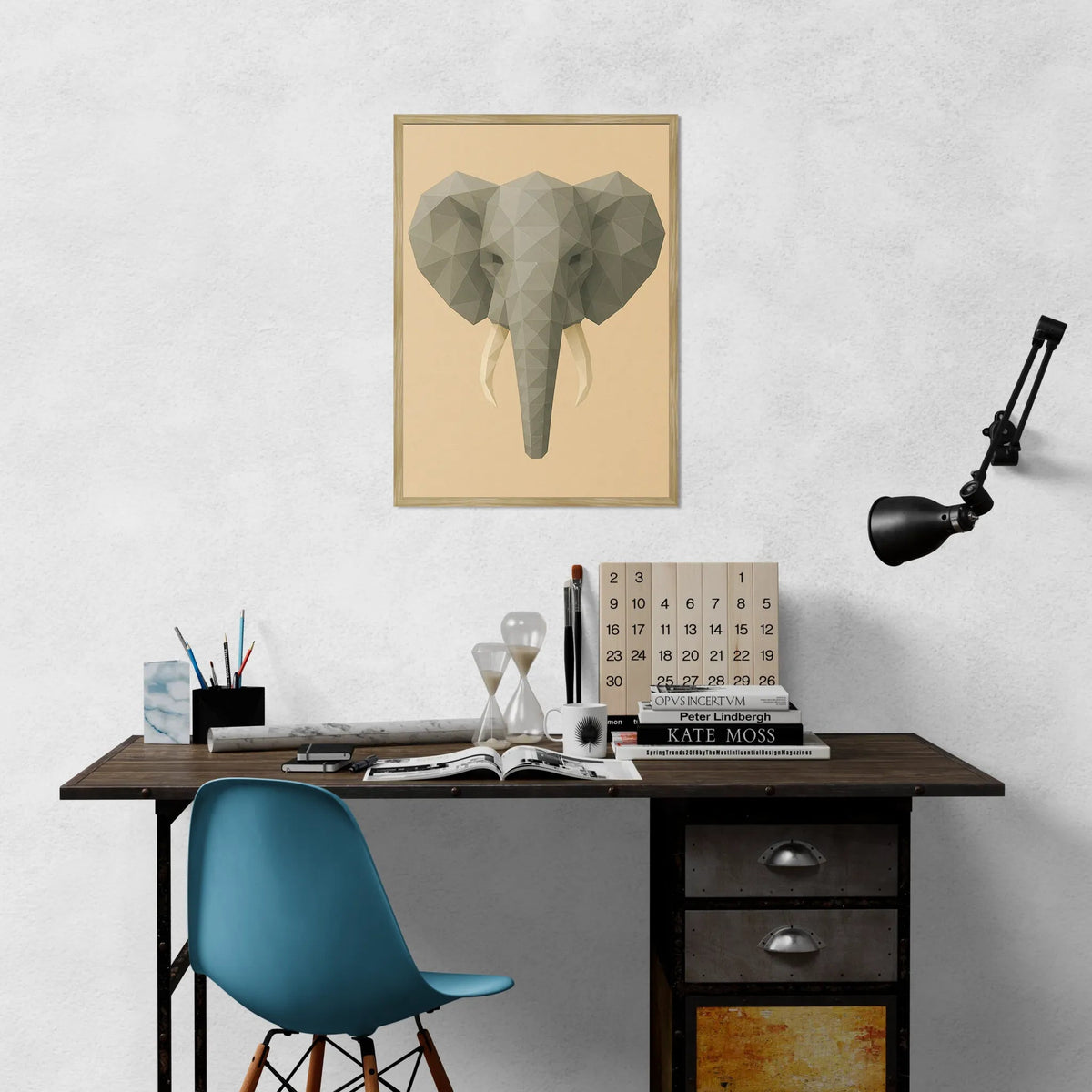 Quadri stampe d'autore Elefante Poly Art | Incorniciamoci