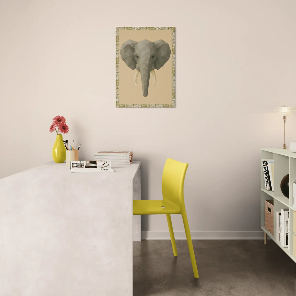 Quadri stampe d'autore Elefante Poly Art | Incorniciamoci