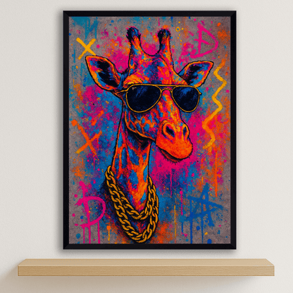 Quadri stampe d'autore Giraffa Bro | Incorniciamoci