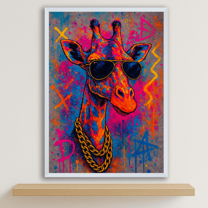 Quadri stampe d'autore Giraffa Bro | Incorniciamoci