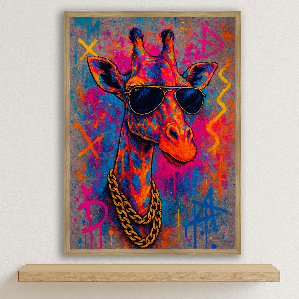 Quadri stampe d'autore Giraffa Bro | Incorniciamoci