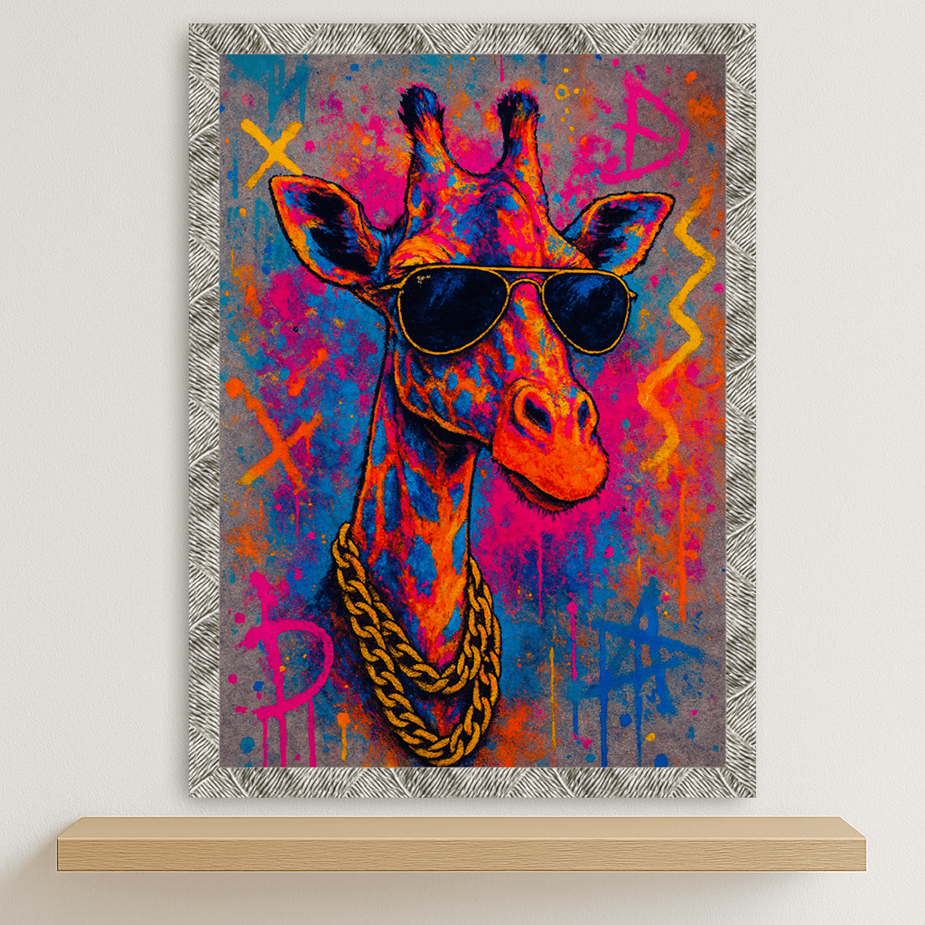 Quadri stampe d'autore Giraffa Bro | Incorniciamoci