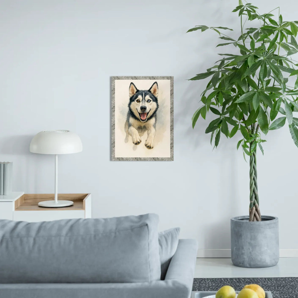 Quadri stampe d'autore Husky Acquarello | Incorniciamoci