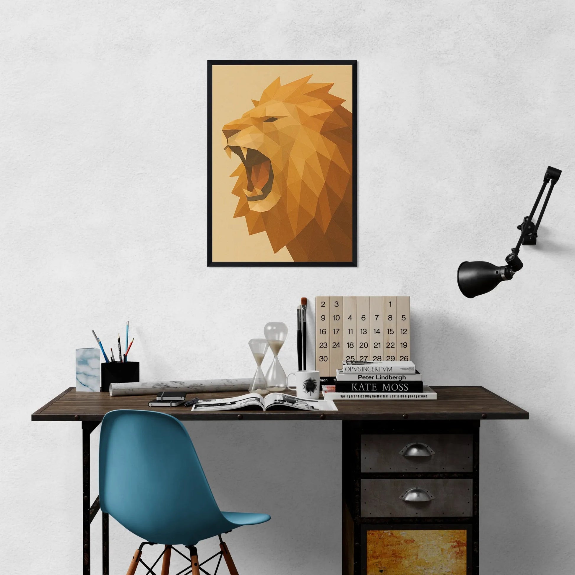 Quadri stampe d'autore Leone Poly Art | Incorniciamoci
