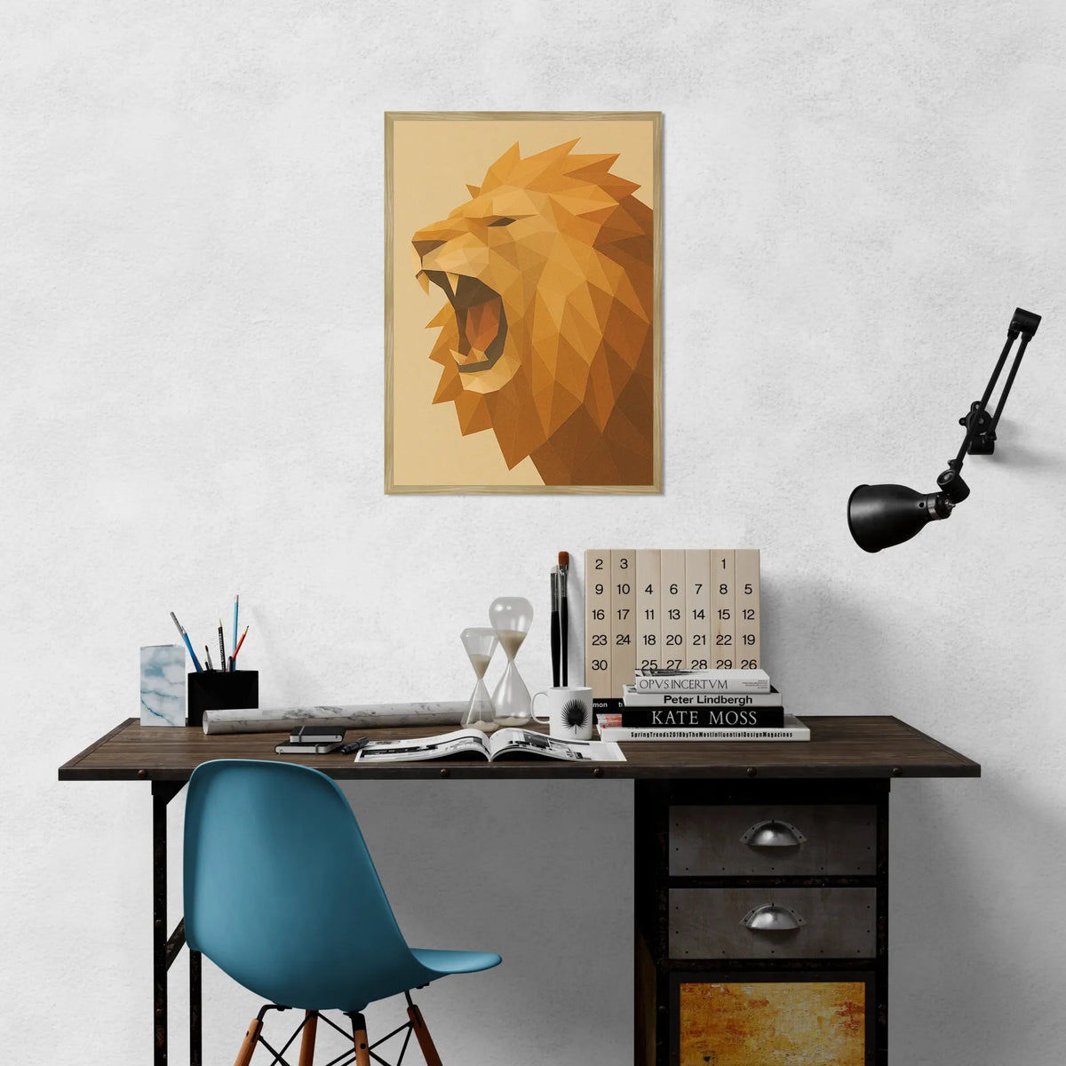 Quadri stampe d'autore Leone Poly Art | Incorniciamoci