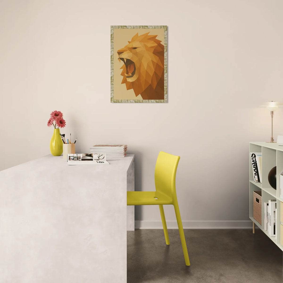 Quadri stampe d'autore Leone Poly Art | Incorniciamoci
