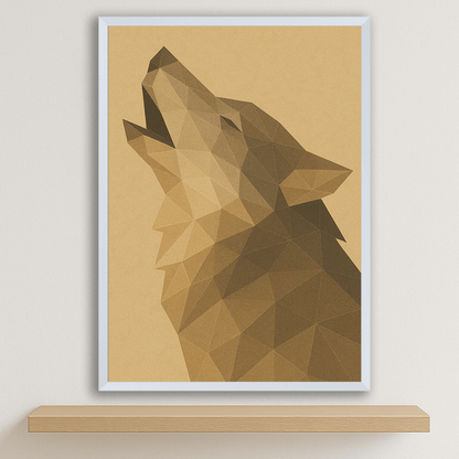 Quadri stampe d'autore Lupo Poly Art | Incorniciamoci