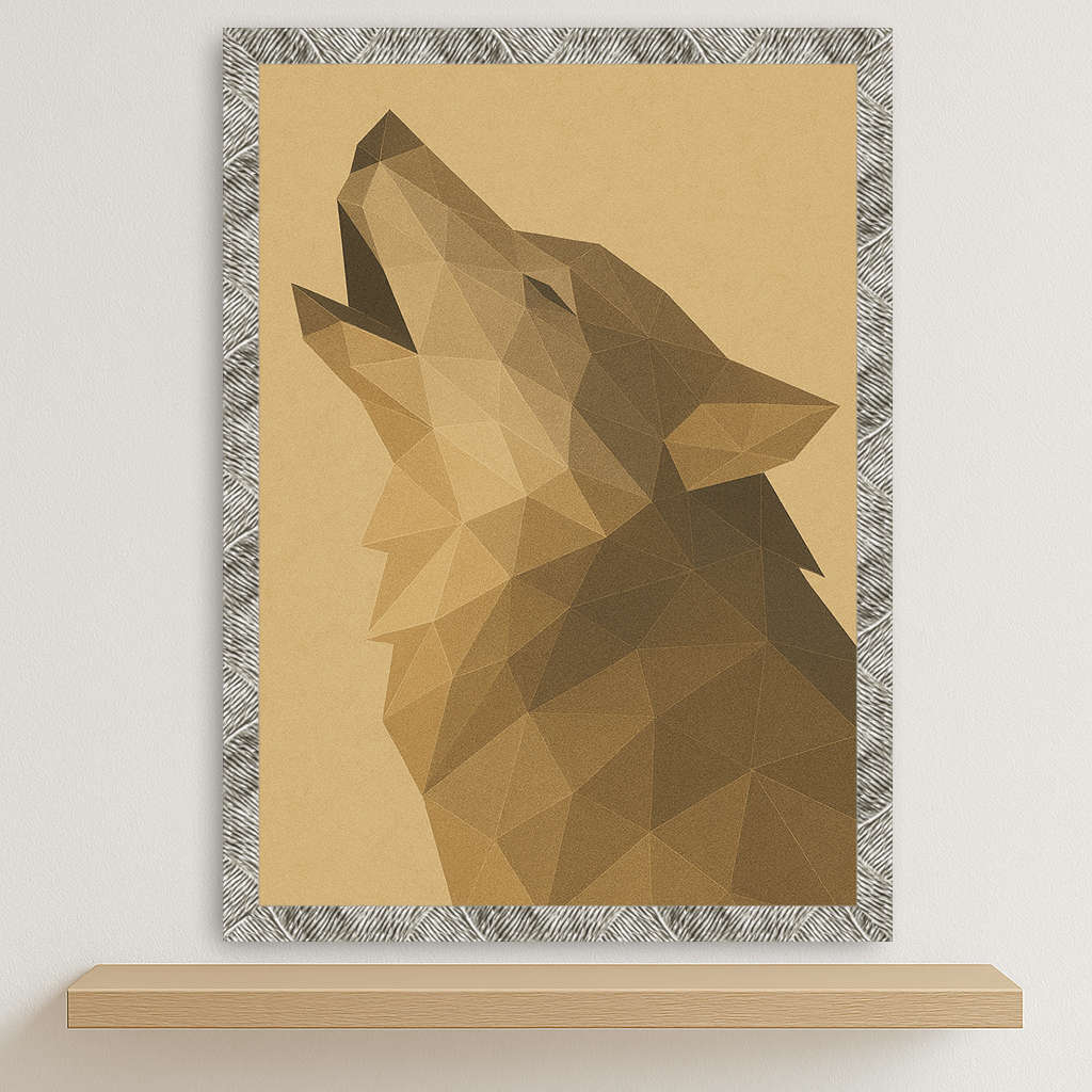 Quadri stampe d'autore Lupo Poly Art | Incorniciamoci