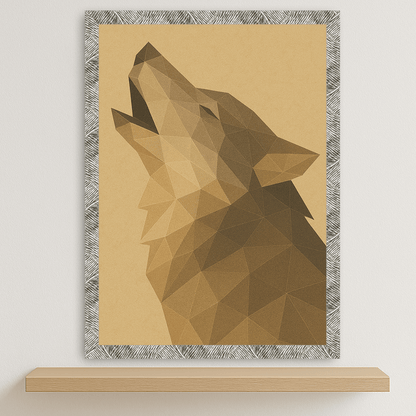 Quadri stampe d'autore Lupo Poly Art | Incorniciamoci