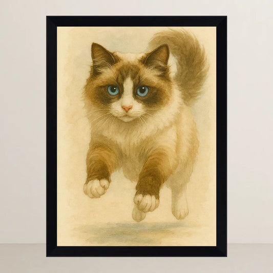 Quadri stampe d'autore Rag Doll Acquarello | Incorniciamoci