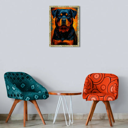 Quadri stampe d'autore Rottweiler PopBurst | Incorniciamoci