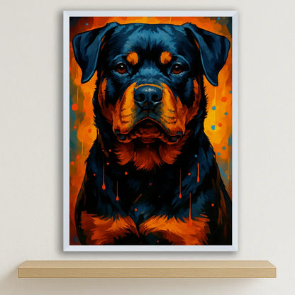 Quadri stampe d'autore Rottweiler PopBurst | Incorniciamoci